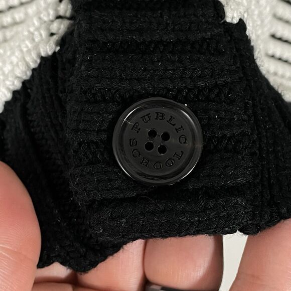 Public School New York PSNY Chunky Knit Ribbed Cardigan Women’s Sz Small Relaxed - Picture 5 of 8